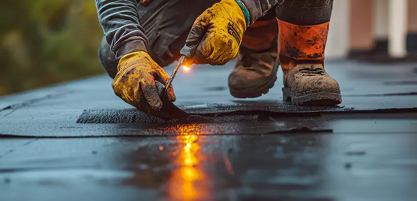 EPDM Roof Repair Tape Application in Buffalo Grove