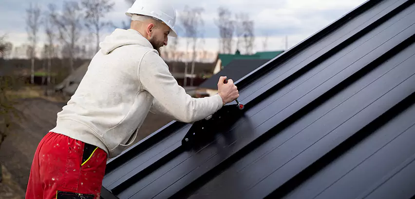 Tin Roof Ridge Cap Installation in Buffalo Grove